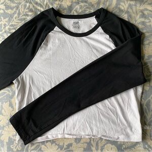 PINK Long Sleeved Baseball Tee